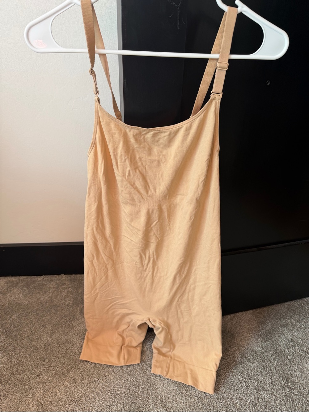 Jockey Beige Nude Shapewear Bodysuit with Adjustable Straps